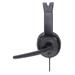 MANHATTAN Sluchátka s mikrofonem Mono USB Headset, černá