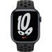 Apple Watch Nike Series 7 Cellular 45mm inkoustový hliník s antracitovým/černým sportovním řemínkem