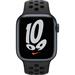 Apple Watch Nike Series 7 41mm inkoustový hliník s antracitovým/černým sportovním řemínkem Nike