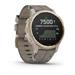 Garmin GPS sportovní hodinky fenix6S PRO Solar, LightGold/Suede Band (MAP/Music)