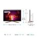 BenQ Mobiuz LCD EX3210U 32" IPS/4K 3840 × 2160/144Hz/1ms/DP/HDMIx2/USB-B/USB3.0 4x/Jack/VESA/repro2.1