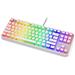 Endorfy herní klávesnice Thock TKL OWH Pudd.Khail  BL RGB /USB/ blue sw. / drátová / mechanická / US layout / bílá RGB