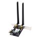 ASUS PCE-AX1800 Dual Band PCI-E WiFi 6 (802.11ax). Bluetooth 5.2, zabezpečení sítě WPA3, OFDMA a MU-MIMO