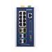 Planet IGS-6329-8UP2S4X průmyslový L3 PoE switch, 8x 1G, 2x 2.5G SFP, 4x 10G SFP+, 802.3bt 360W, -40~75°C, dual 48-54VDC