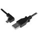 0.5M ANGLED MICRO USB CABLE/CHARGE + SYNC CABLE - 24 AWG