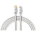 NEDIS PROFIGOLD Lightning/USB 2.0 kabel/ Apple Lightning 8pinový - USB-C zástrčka/ nylon/ stříbrný/ BOX/ 2m