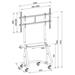 Neomounts  NS-M3800BLACK / Mobile Flat Screen Floor Stand (stand+trolley) (height: 135-153 cm) / Black