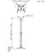 PPC 1555 PROJECTOR CEILING/MOUNT LENGTH 55-85CM