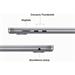 CTO Apple MacBook Air 15,3" (2023) / 16GB / CZ KLV / šedý / 70W / 256GB SSD