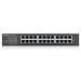 Zyxel GS1900-24E 24-port Desktop Gigabit Web Smart switch: 24x Gigabit metal, IPv6, 802.3az (Green), fanless, rack kit