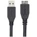 NEDIS kabel USB 3.0/ zástrčka USB-A - zástrčka USB-Micro B/ černý/ 50cm