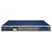 Planet IGS-6325-24UP4X průmyslový L3 switch, 24x1Gb, 4x10Gb SFP+, 24x PoE 802.3bt 720W, -40~75°C, dual 48-54VDC, IP30