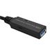 USB 5Gbps (USB 3.0) aktivní prodlužovací kabel USB C(M) - USB A(F), 20m