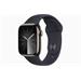 Apple Watch Series 9 Cellular 41mm Grafitová ocel s temně inkoustovým sportovním řemínkem S/M