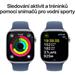 Apple Watch Series 10 42mm Stříbrný hliník s denimovým sportovním řemínkem M/L