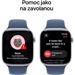 Apple Watch Series 10 42mm Stříbrný hliník s denimovým sportovním řemínkem M/L