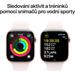 Apple Watch Series 10 42mm Růžově zlatý hliník se světle ruměnným sportovním řemínkem S/M