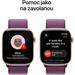 Apple Watch Series 10 42mm Růžově zlatý hliník se švestkovým provlékacím řemínkem