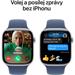 Apple Watch Series 10 Cellular 42mm Stříbrný hliník s denimovým sportovním řemínkem S/M