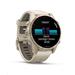 Garmin fenix® 8 – 43 mm, AMOLED, Sapphire, Soft Gold / Fog grey se silikonovým řemínkem, EU