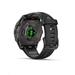 Garmin fenix® 8 – 43 mm, AMOLED, Sapphire, Carbon grey DLC titanium, Black / Pebble grey se silikonovým řemínkem, EU