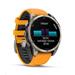 Garmin - fenix 8 Solar Sapphire - 51 mm - Titanium with Amp Yellow | Graphite Silicone Band, EU