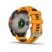 Garmin - fenix 8 Solar Sapphire - 51 mm - Titanium with Amp Yellow | Graphite Silicone Band, EU