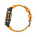 Garmin - fenix 8 Solar Sapphire - 51 mm - Titanium with Amp Yellow | Graphite Silicone Band, EU