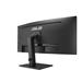 ASUS LCD 34" VA34VCPSR Docking Monitor, WQHD, 1500R Curvature, PD 96W, RJ45, USB hub, Low Blue Light, Flicker Free