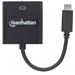 MANHATTAN převodník z USB 3.1 na VGA (Type-C Male to VGA Female, Black)