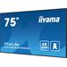 75" iiyama LH7565UHSB-B1:IPS,4K UHD,Android,24/7