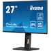 27" iiyama XUB2792UHSU-B6:IPS, 4K,HDMI,USB-C,HAS