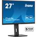 27" iiyama XUB2797HSN-B2:IPS,FHD,USB-C,RJ45,HAS