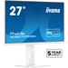 27" iiyama XUB2797HSN-W2:IPS,FHD,USB-C,RJ45,HAS