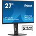 27" iiyama XUB2797HSU-B2:IPS,FHD,HDMI,DP,HAS