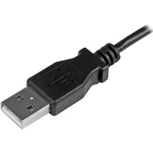 0.5M ANGLED MICRO USB CABLE/CHARGE + SYNC CABLE - 24 AWG
