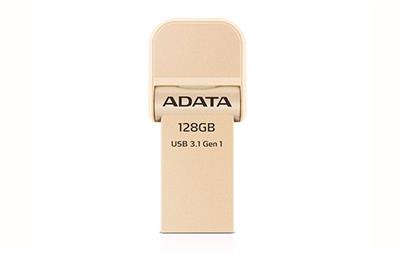 128GB ADATA lightning/USB 3.1 i-Memory zlatá