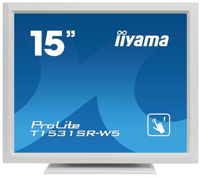 15" iiyama T1531SR-W5 - TN,1024x768,8ms,370cd/m2, 700:1,4:3,VGA,HDMI,DP,USB,repro,výška.