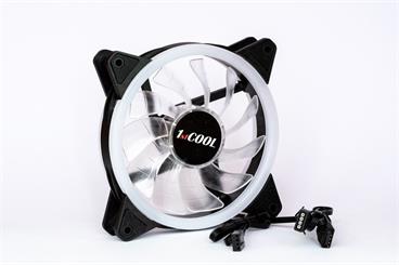 1stCOOL Fan KIT REGULAR EVO, RGB 3x Dual Ring 12cm ventilátor 4pin/12V