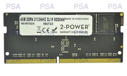 2-Power 4GB PC4-17000S 2133MHz DDR4 CL15 Non-ECC SoDIMM 1Rx8 ( 1,2V DOŽIVOTNÍ ZÁRUKA)