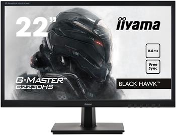 22" iiyama G-Master G2230HS-B1: TN, FullHD@75Hz, 0.8ms, HDMI, DP, VGA, FreeSync, černý