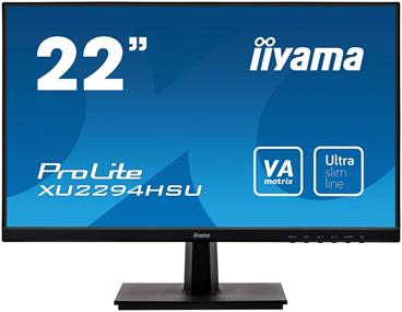 22" iiyama XU2294HSU-B1: VA, FullHD@75, 250/cdm2, 4ms, VGA, HDMI, DP, USB, černý