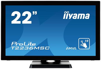 22" LCD iiyama T2236MSC-B2 - multidotekový, FullHD, AMVA, kapacitní, USB