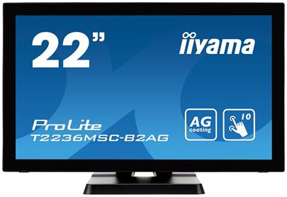 22" LCD iiyama T2236MSC-B2AG - multidotekový, FullHD, AMVA, kapacitní, USB