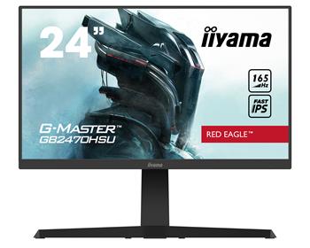 24" iiyama G-Master GB2470HSU-B1: IPS, FullHD@165Hz, 0.8ms, HDMI, DP, USB, FreeSync, pivot, černý