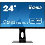 24" iiyama XUB2492HSN-B1: IPS, FullHD@75Hz, 250cd/m2, 4ms, HDMI, DP, USB-C, height, pivot, černý