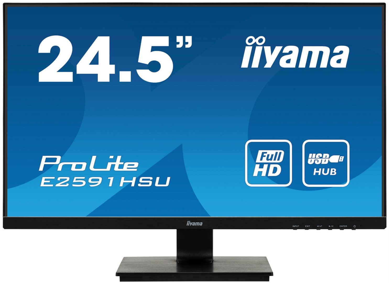 25" iiyama E2591HSU-B1: TN,FHD,VGA,DP,HDMI,USB
