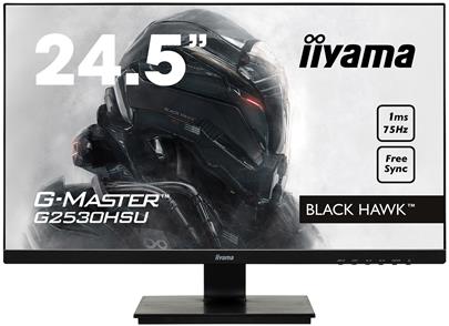 25"LCD iiyama G-Master G2530HSU-B1-FreeSync,1ms,250cd,75Hz,1000:1(12M:1ACR),USB,VGA,DP,HDMI,repro