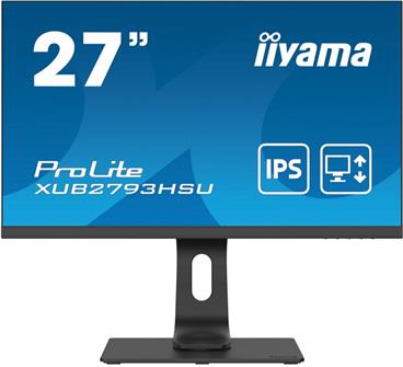 27" iiyama XUB2793HSU-B4:IPS,FHD,HDMI,DP,USB,HAS
