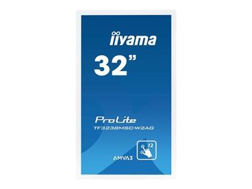 32" iiyama TF3238MSC-W2AG: FullHD, capacitive, 12P, 500cd/m2, VGA, HDMI, DVI, DP, 24/7, bílý